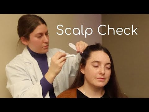 Scalp Check and Hair Treatment - Real Person ASMR