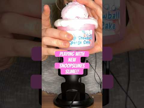 Crunchy Tingly Snow Fizz Slime @Snoopslimes 💕💕 #asmr #slime #slimeasmr