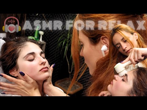 ASMR FACE MASSAGE - RELAXING PEELING SOUND - Miss Melek