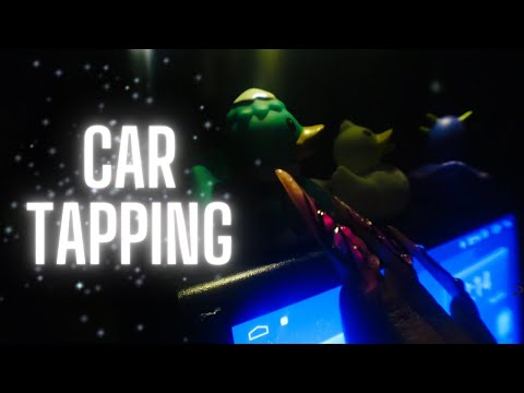ASMR: Tapping My Long Nails in a Jeep Wrangler | Late Night City Vibes