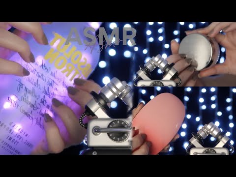 ASMR: TAPPING EM CAMADAS COM MATERIAIS DIFERENTES - Naiane