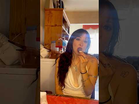 Eating a CREAM POP #asmr #food #mouthsounds #eating