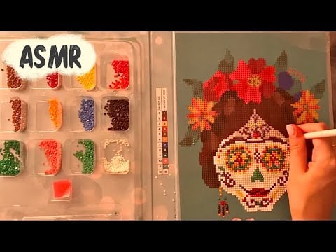😴ASMR - ♦️Diamond Painting with relaxing clicky whispers
