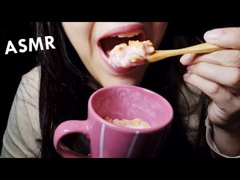 ASMR comiendo Corn flakes con Yogurt 🥣| ASMR en Español