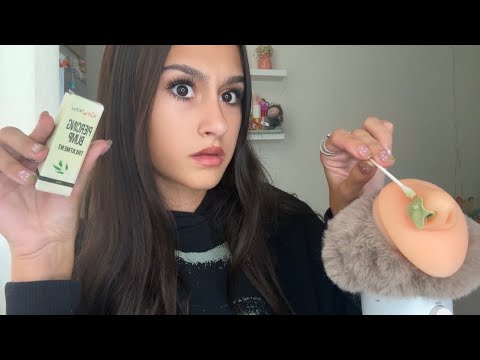 ASMR| Nice piercer CLEANS your piercing infection
