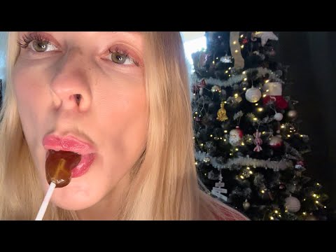 The Girl With The Lollipop Takes Christmas 🍭👅🎄🎅🏼 #ASMR