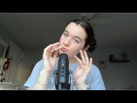 asmr showing you my new makeup (brushing, tapping, close whispering)