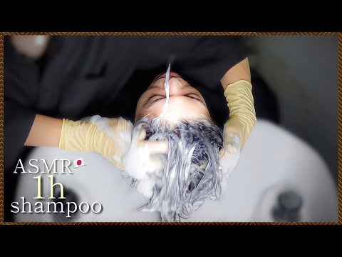 【ASMR】超快感。立体音響のゴム手袋で高速シャンプー/good sleep acmp shampoo