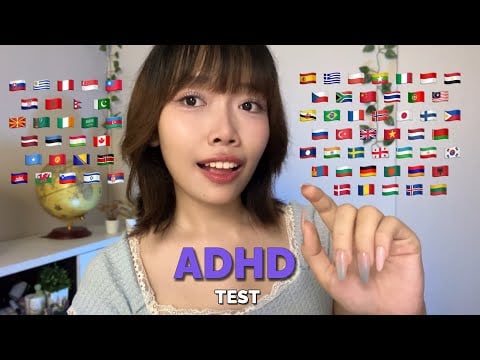 ASMR Roleplay | ADHD Test in 70 Different Languages (2 hours for sleep)