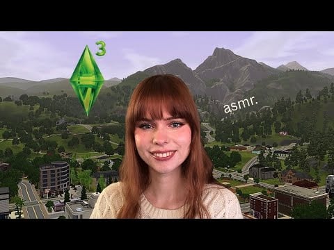 ASMR The Sims 3 | I Play, You Sleep or Focus (1 Hour Gameplay with Whispers)