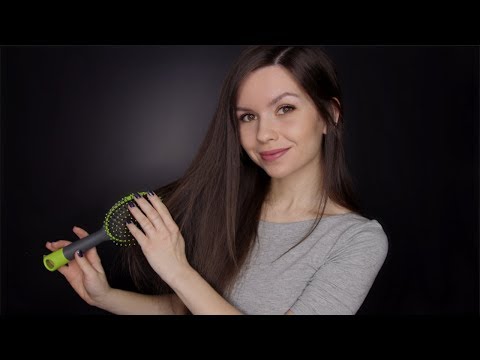 ASMR - Hair Brushing & Affirmative Whispers 💖