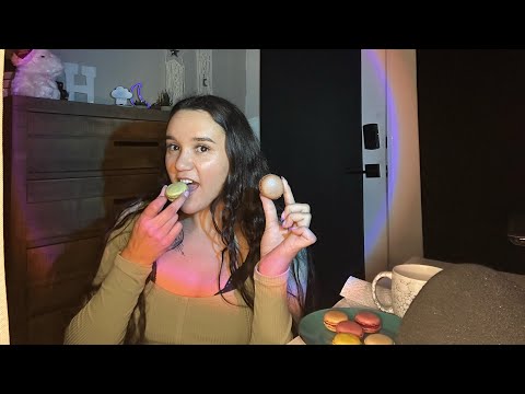 ASMR Eating Macaroons ￼😊