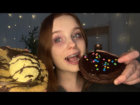 ASMR Crumbl Cookie Mukbang! 🌸🍪🎀