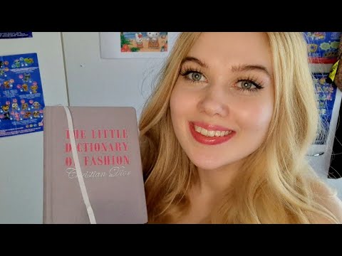 ASMR reading you a book ear to ear, Dictionary of fashion by Christian Dior part 2