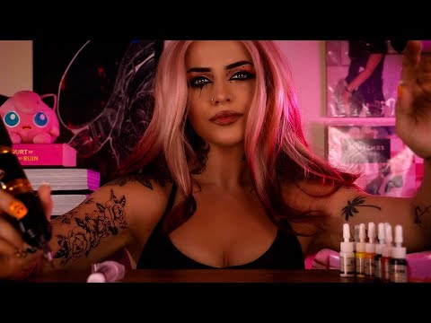 Flirty Tattoo Artist Gives You A Tattoo | The ASMR Tattoo Parlor (Drawing On You)