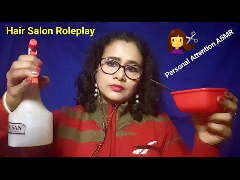 ASMR Hair Cut, Hair Wash, Hair Clipping, Hair Color, Hair Styling | AsmrGhosal|