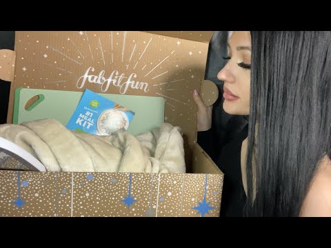 ASMR| FABFITFUN WINTER BOX UNBOXING (SO RELAXING)