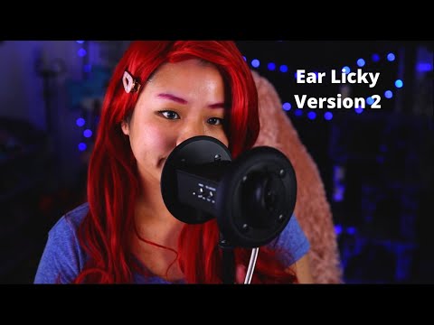 ASMR Ear Licking | Aggressive and Slow | Noms | Slurps | Long Breathing | Cat | Version 2