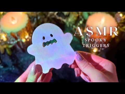 ASMR Halloween Triggers👻 Tapping and Scratching🎃 (No talking,No mouth sounds)