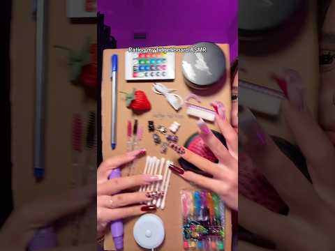 Rating my fidget board ASMR 🤤🩷 #asmr #asmrsounds #asmrvideo #sleep #tingles