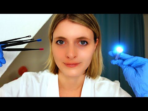 ASMR deutsch Ohrreinigung & Hörtest I Ohrenarzt Roleplay I Ear Cleaning Doktor RP