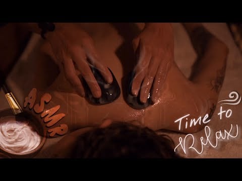 Você NÃO VAI CONSEGUIR ficar ACORDADO com essa MASSAGEM em ASMR 🫧 - Massagem com Pedras Quentes 🥵