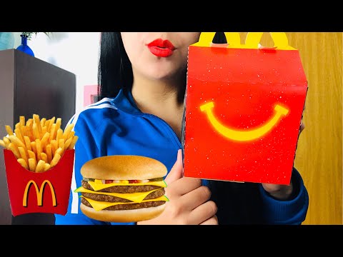 ASMR COMIENDO MCDONALDS🍦🍔🍟