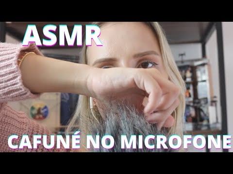 ASMR SCRATHING THE MIC CAFUNÉ NO MICROFONE -  Bruna Harmel ASMR