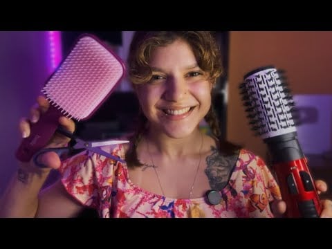 ASMR CABELEIREIRA FAZENDO SEU CORTE DE CABELO ✂️