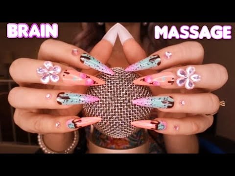 ASMR BRAIN Massage 🌟Mic Scratching, Crunchy Sounds, ASMR Sponge, ASMR Gloves No Talking ASMR