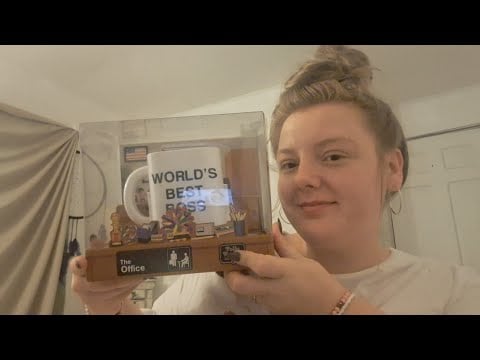 ASMR- Unboxing Polly Pocket × The Office Compact Toy- Show and Tell with Rambling Lofi 