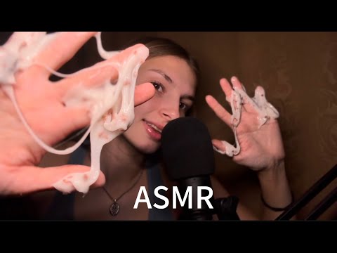 ASMR со слаймами 🤪💕 / звуки рта, болталка