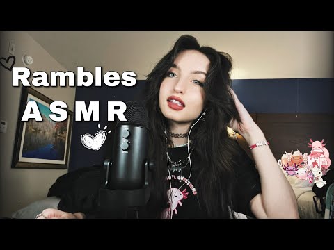 ASMR | Upclose Whispering, Rambling, Hand Sounds, Mic Gripping, Mouth Sounds