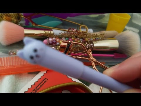 Fast and Aggressive Spontaneous ASMR (items on the camera, rattle your brain with items)