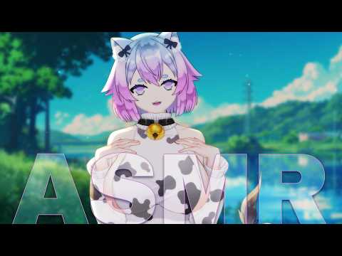 ASMR | Cute Cow Cuts Your Grass | Whispering, Scissors, Paper Cutting