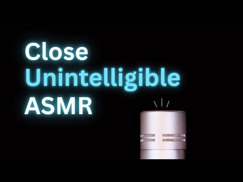 Extremely Close Unintelligible ASMR Whispering (Black Screen)