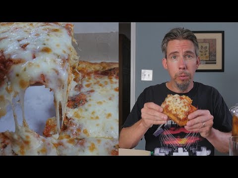 ASMR Let's Eat Sicilian Pizza (with Iced Tea)