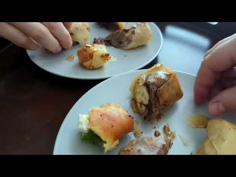 Husband and Wife Mukbang ASMR Crunchy Sounds ... with a Creation i made... Does he Like them?
