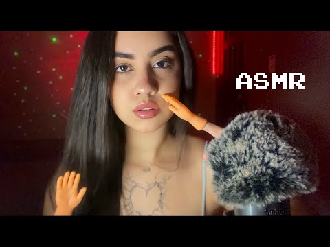 ASMR COM SONS DE BOCA E MÃOSZINHAS NA TELA 🫠