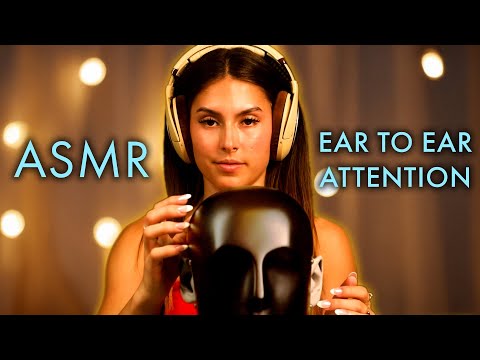 ASMR Deep Ear Attention 👂 Ear to Ear Tingles, Intense Sounds Using Binaural Dummy Head Mic