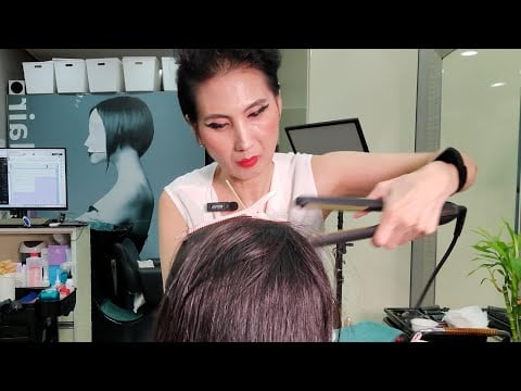 Hair Salon ASMR | Korean Hair Transformation & Magic Straightening | Rhea ASMR