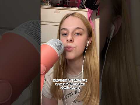 #asmr behind the scenes of an ASMR video!