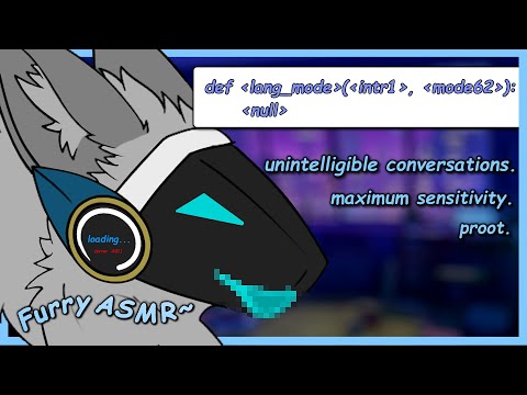 [Furry ASMR] Speech Jammer on a Protogen (Unintelligible/Gibberish Talking)