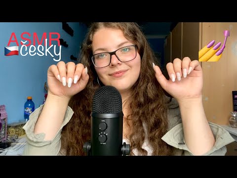 ASMR CZ Fake Nails Application & Whispered Ramble [English subtitles]