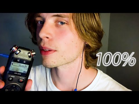 ASMR Sensitive Whispering & Some Mouth Sounds TASCAM male