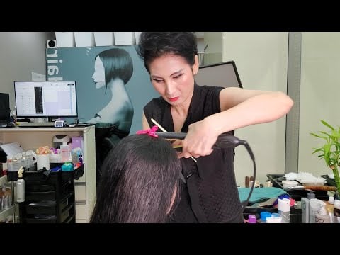 Hair Salon ASMR | Korean Hair Transformation & Magic Straightening | Rhea ASMR