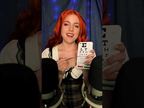 ASMR Super FAST Eye Exam Roleplay #asmr #shorts #asmrsounds