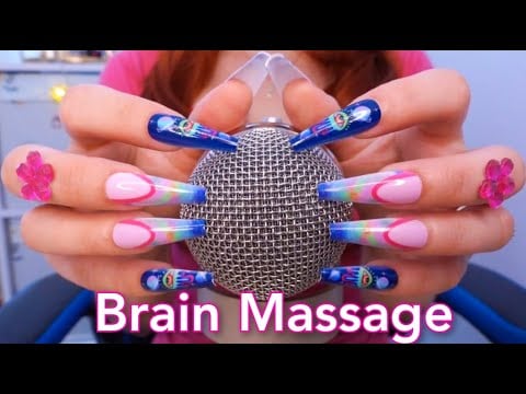 ASMR BRAIN Massage 🌟 Mic Scratching, Sponges Triggers, Crunchy Sounds, Tapping, Plastic Wrap & more