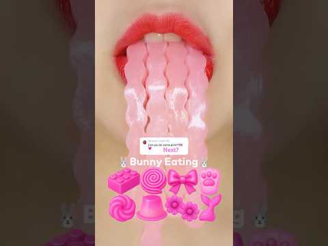FAST⚡️ PINK Jelly & Honey Challenge💗🔮 (Sped up)