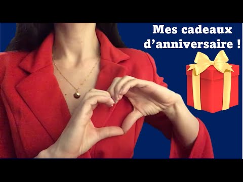 ASMR * Mes cadeaux d'anniversaire ! 🎁